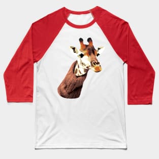 Giraffe wearing a turtleneck funny Baseball T-Shirt